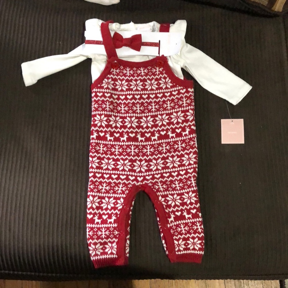 SHABBY CHIC 3 PIECE CHRISTMAS SET